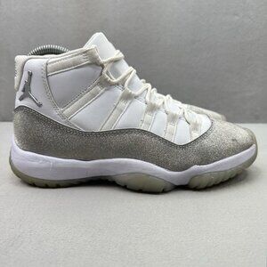 Womens Size 7.5 Air Jordan 11 Retro Vast Grey Metallic High Top Sneakers 2019
